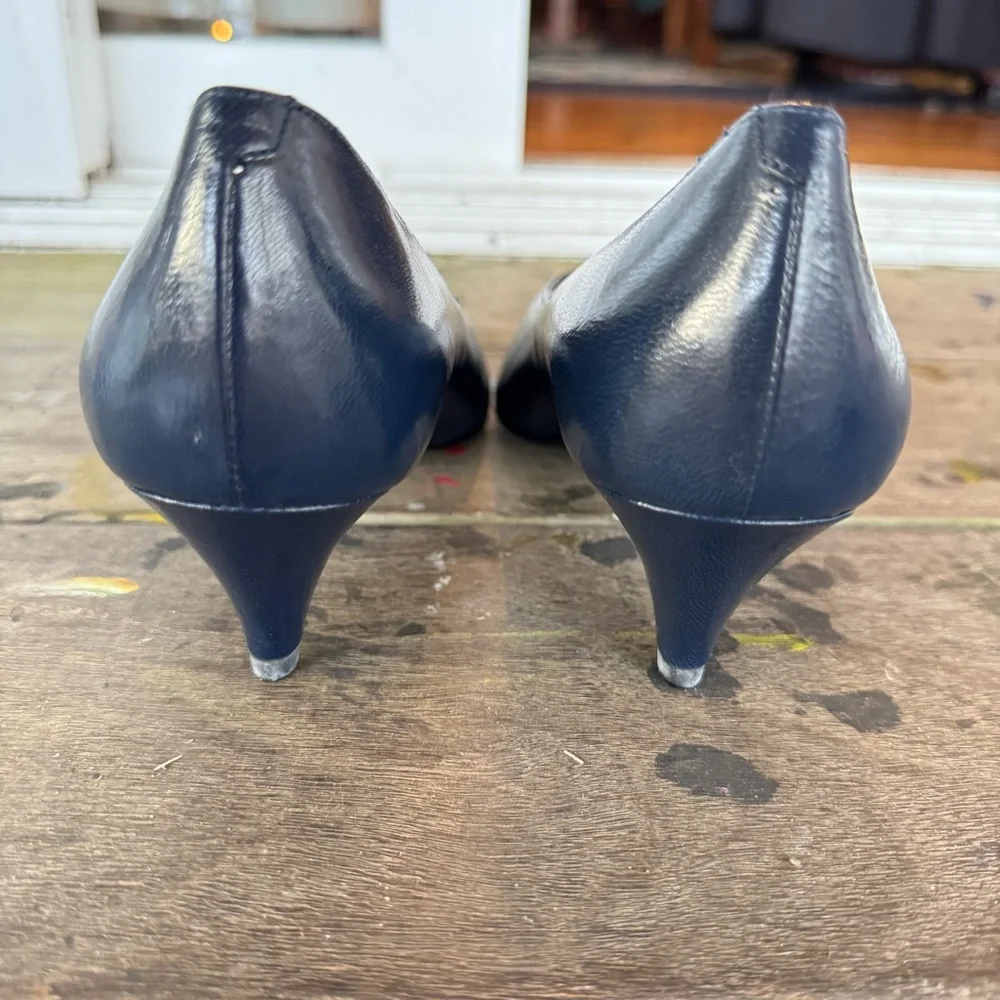 Balenciaga Women's Metallic Blue Heels - Picture 8 of 9